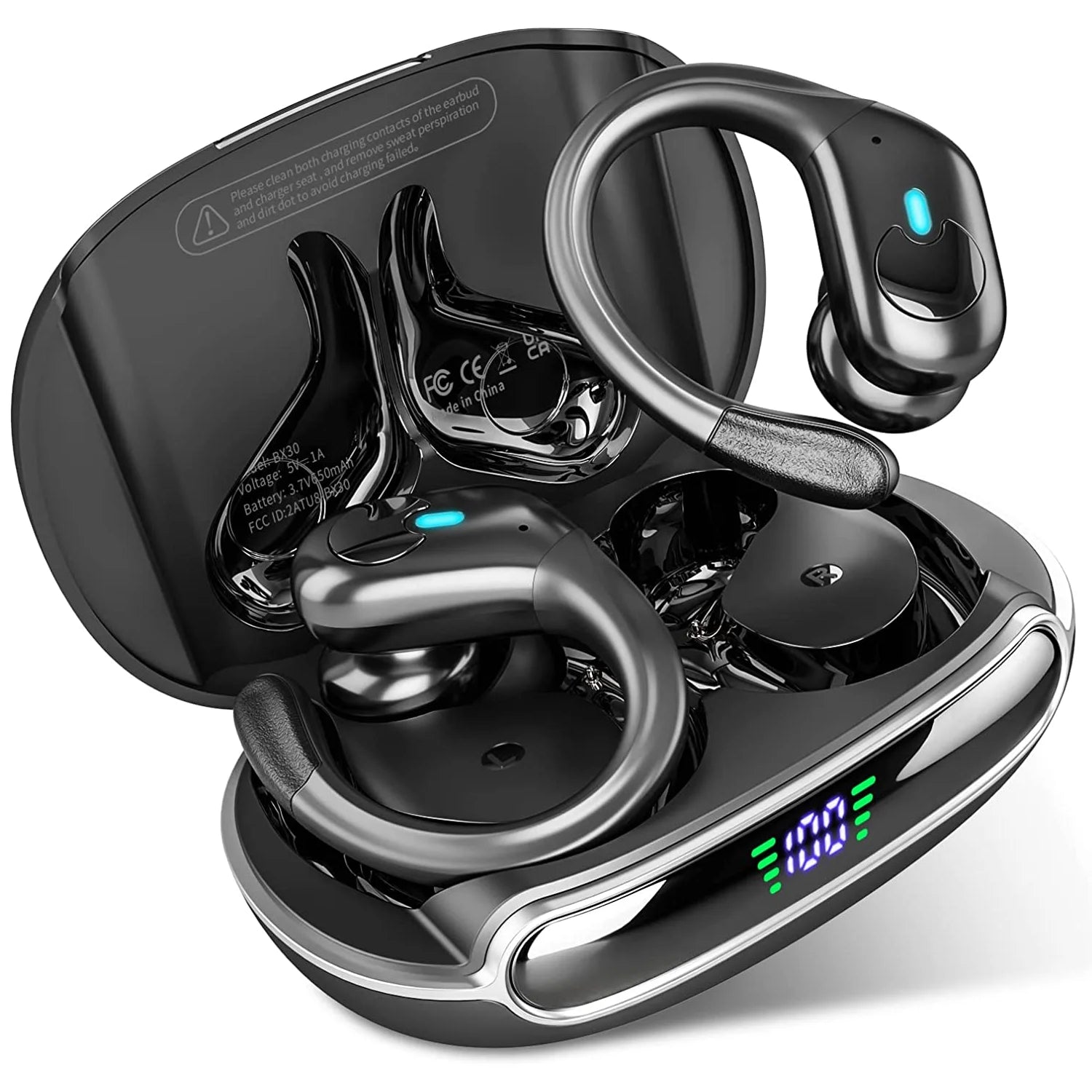 BX30 TWS Bluetooth 5.3 Sports Earphones